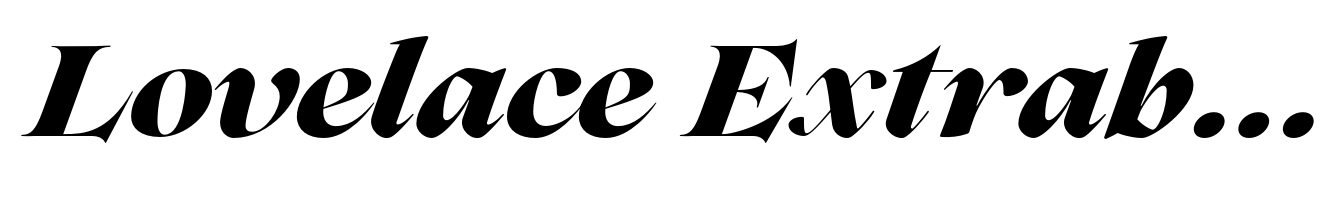 Lovelace Extrabold Italic